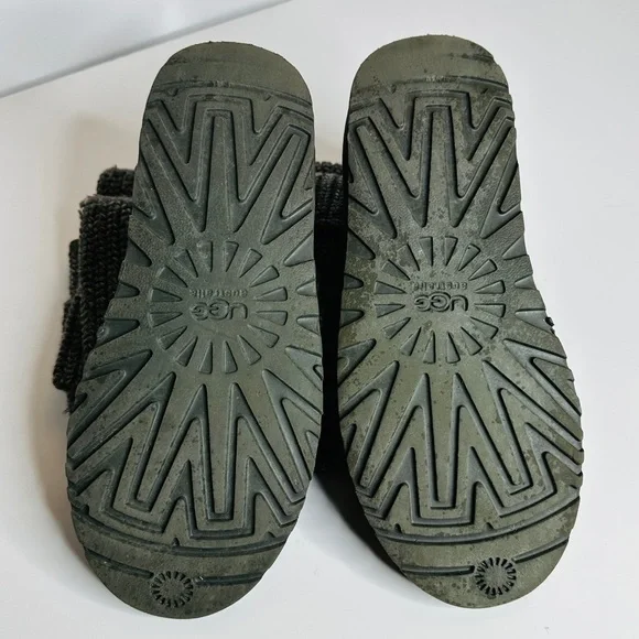 UGG Australia Cardy Classic 2 Button Knit Tall Sweater Boots 5819 Gray Women's 9 - Picture 12 of 12